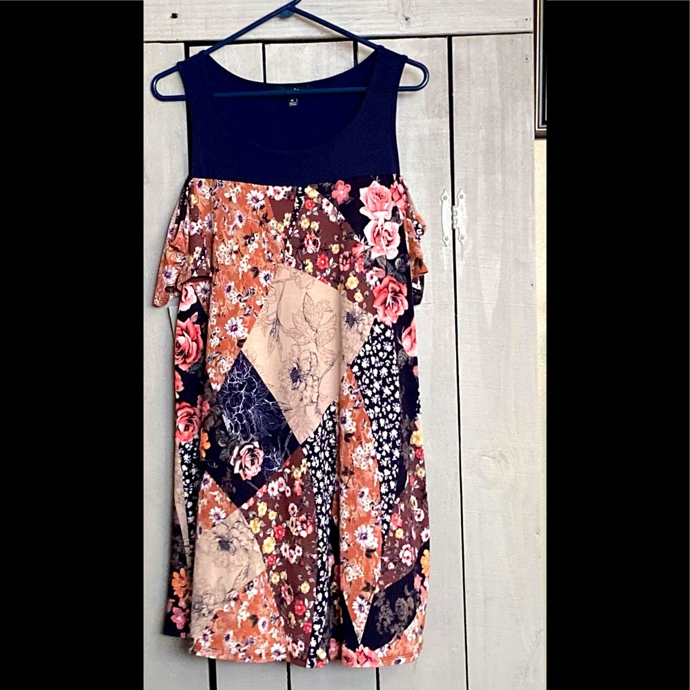 Super Cute Cold Shoulder Easy Breezy Dress❤️
